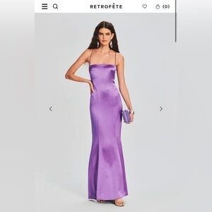 Retrofete Lucinda Dress size XS. Orchid purple.
NEW WITH TAGS